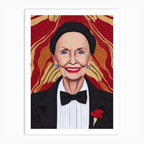 Jessica Tandy Illustration Movies Art Print