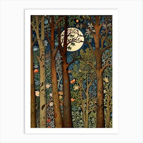 Moonlight Forest Art Print