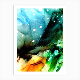 Abstract Watercolor Painting 4 Art Print