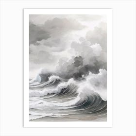 Waves Canvas Print Art Print