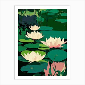 Lotus Flowers In Park Fauvism Matisse 7 Art Print