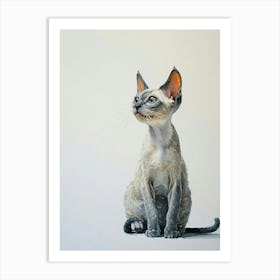 Oriental Shorthair Cat Painting 2 Art Print