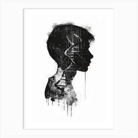 Dna Strands Art Print