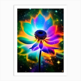 Rainbow Flower Art Print