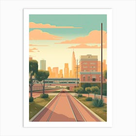 Houston Illustration 2 Art Print