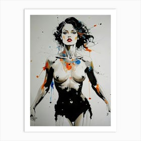 Captivating woman Art Print