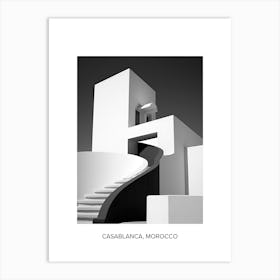 Poster Of Faro, Portugal, Photography In Black And White 1 Art Print