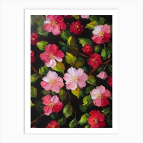 Cherry Blossom Still Life Oil Painting Flower Art Print