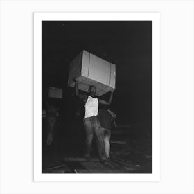 Untitled Photo, Possibly Related To Stevedores Handling Drum, New Orleans, Louisiana By Russell Lee Art Print