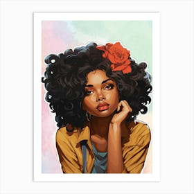 Afro Girl 1 Art Print