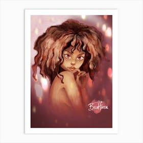 Afro Girl Art Print