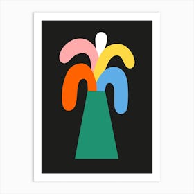 Rainbow Palm Art Print