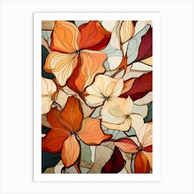 Abstract Floral Background Art Print