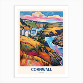 Cornwall England 17 Uk Travel Poster Art Print