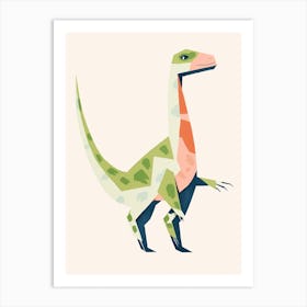 Nursery Dinosaur Art Compsognathus Art Print