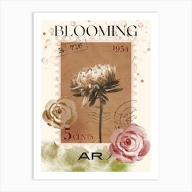 Blooming Rose Art Print