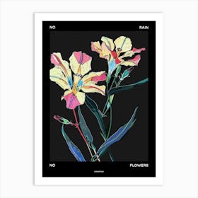 No Rain No Flowers Poster Lisianthus 4 Art Print