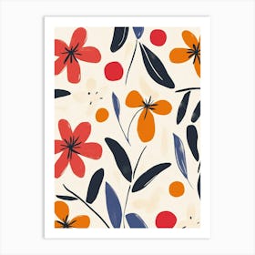 Floral Pattern 111 Art Print