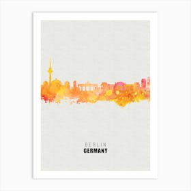 Berlin Germany City watercolor Art Print