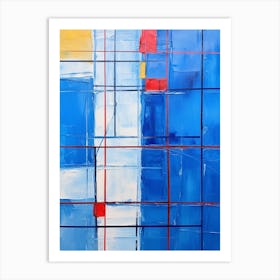 Mondrian Abstract Geometric Illustration 9 Art Print