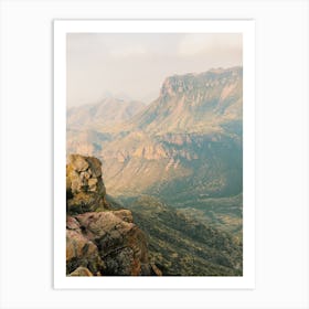 Texas Mountain Range Art Print