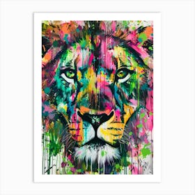 Lion Painting 1 Art Print