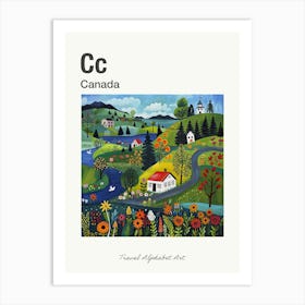 Kids Travel Alphabet  Canada 3 Art Print