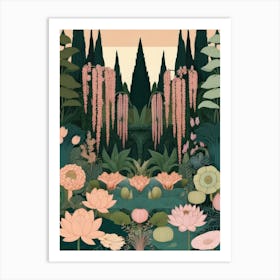 Lotus Garden 3 Art Print