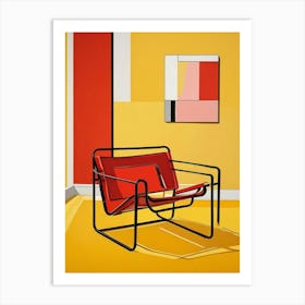 Wassily Chair Marcel Breuer Living Room Art Print (1) Art Print