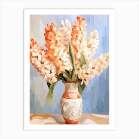 Hyacinth Flower Still Life Painting 1 Dreamy Art Print