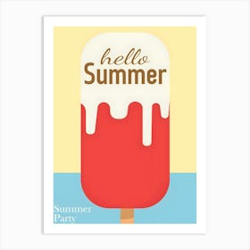 Hello Summer Party 6 Art Print