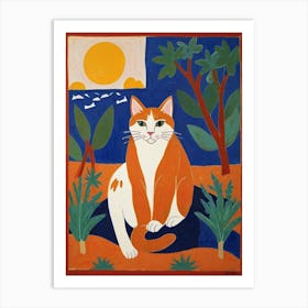 Orange Cat 2 Art Print