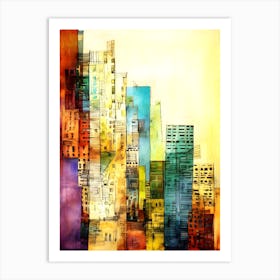 LA Color Splash - Cityscape Art Print