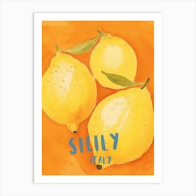 Sicily Oranges Art Print