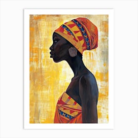 Lou |The African Woman Series | Boho Art Print