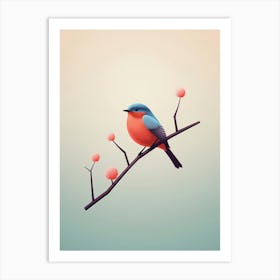 Bird On A Branch 2 Art Print