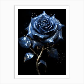 Blue Rose 3 Art Print