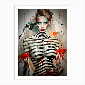 Sexy Woman Painting Art Print