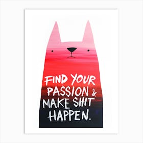 Passion Cat Art Print