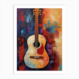 Guitar Painting 1 Art Print