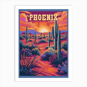 Phoenix, Arizona Travel Poster Art Print