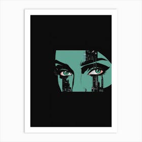 Woman'S Face Art Print