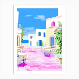 San Vito Lo Capo, Italy Colourful View 2 Art Print