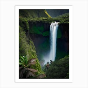 Manawaiopuna Falls, United States Realistic Photograph (3) Art Print
