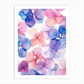 Hydrangea Flowers Art Print