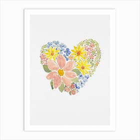 My Garden Heart Art Print