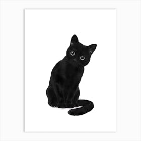 Spooky Cute Cat Art Print