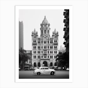 Mumbai, India, Black And White Old Photo 4 Art Print