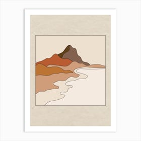 Mountain Shore Art Print