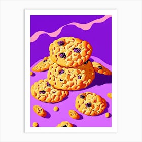 Oatmeal Raisin Cookies Dessert Pop Matisse 1 Flower Art Print